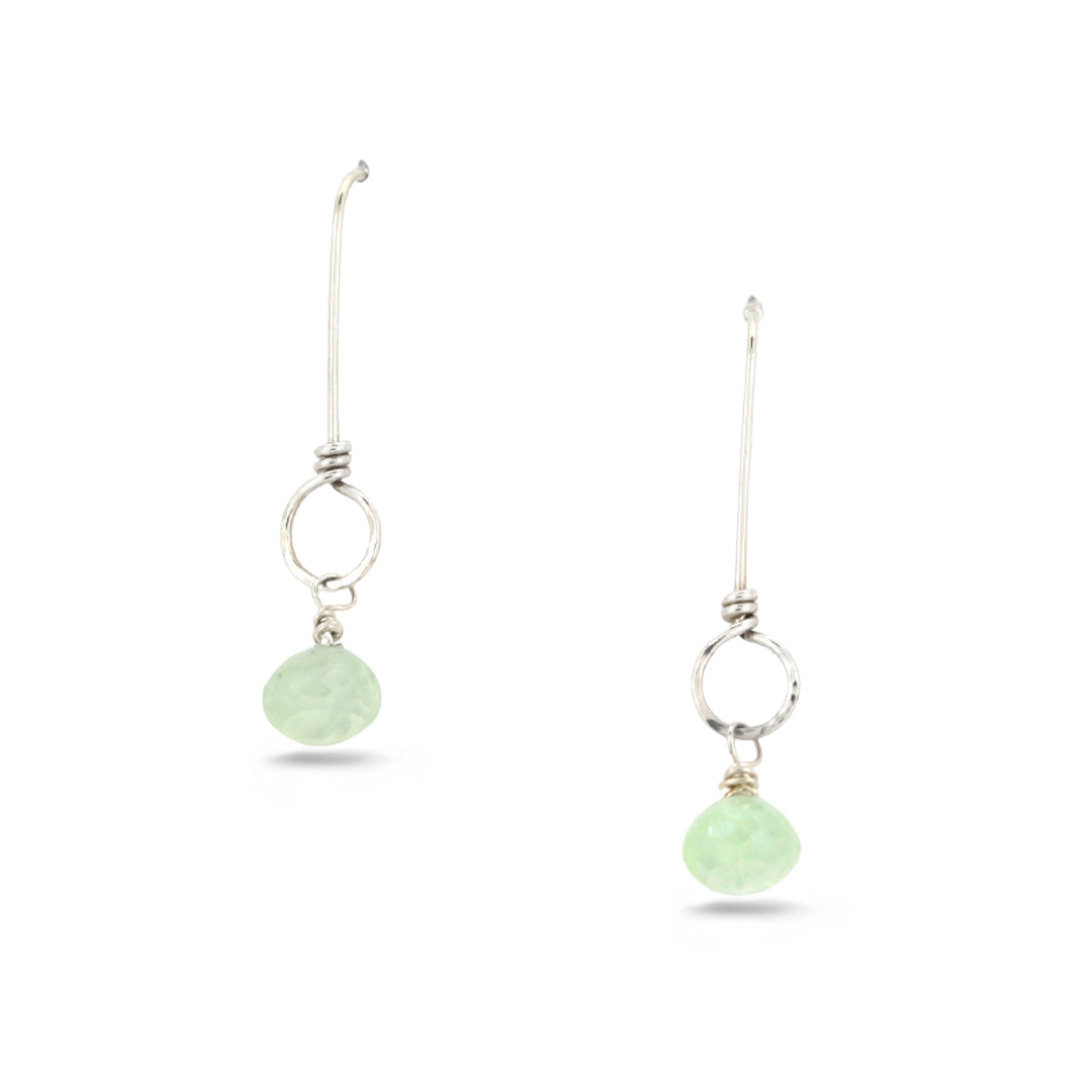 White Pearl Drops Dangle Earrings - SERENITY