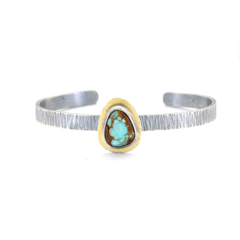 22k-Gold-Silver-Turquoise-Textured-Bracelet