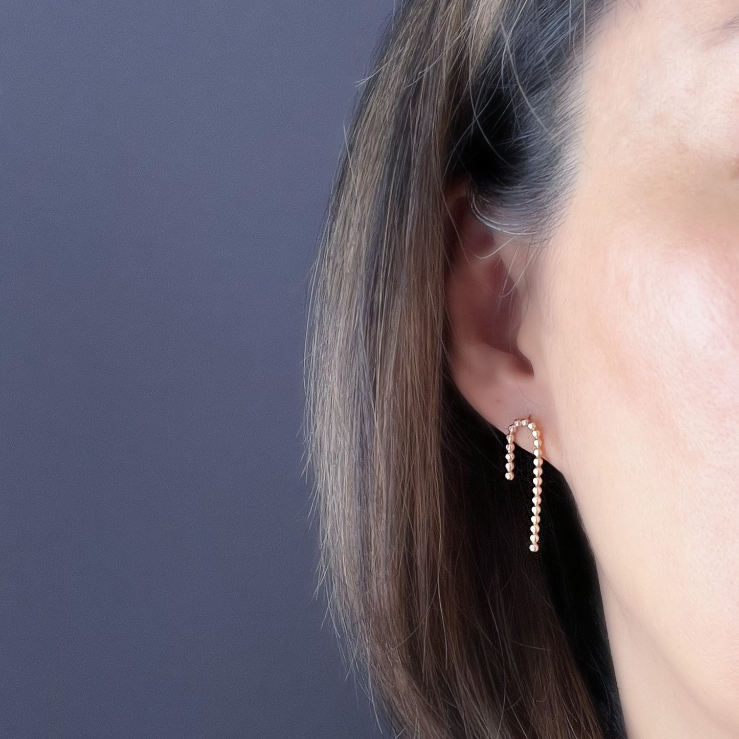 Gold Filled Candy Cane Earrings