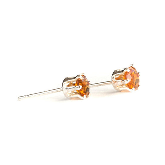 Golden Citrine and Silver Earrings