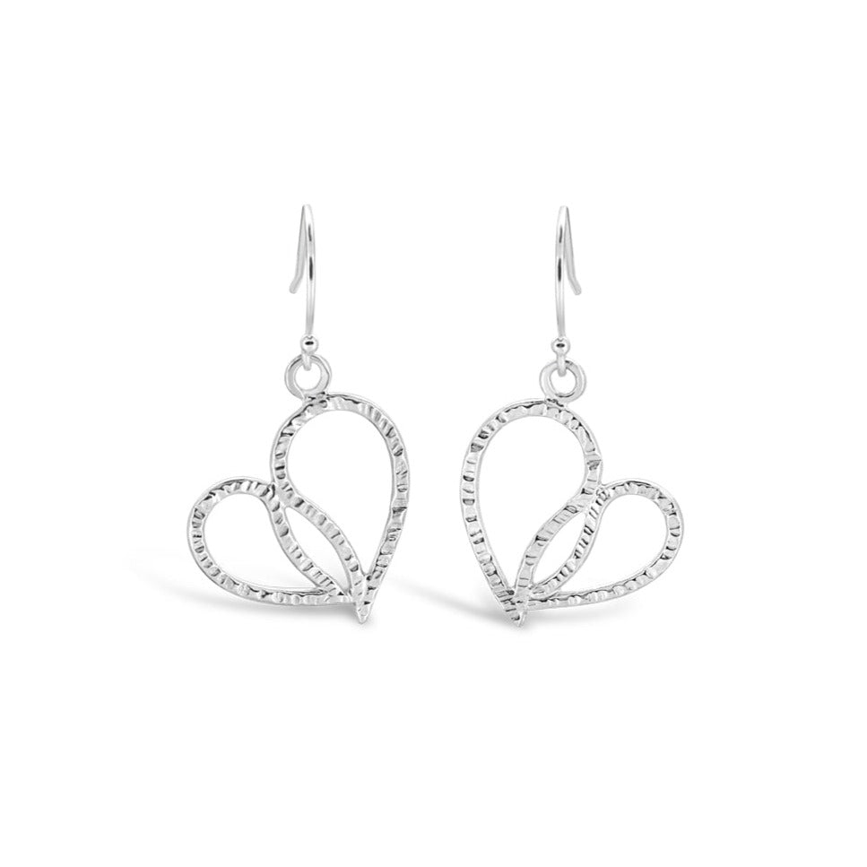 Paisley Heart Dangle Earrings