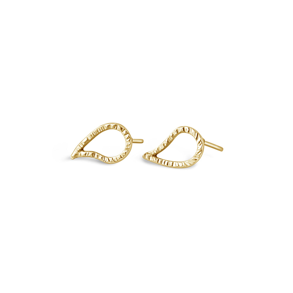 Paisley Textured Stud Post Earrings