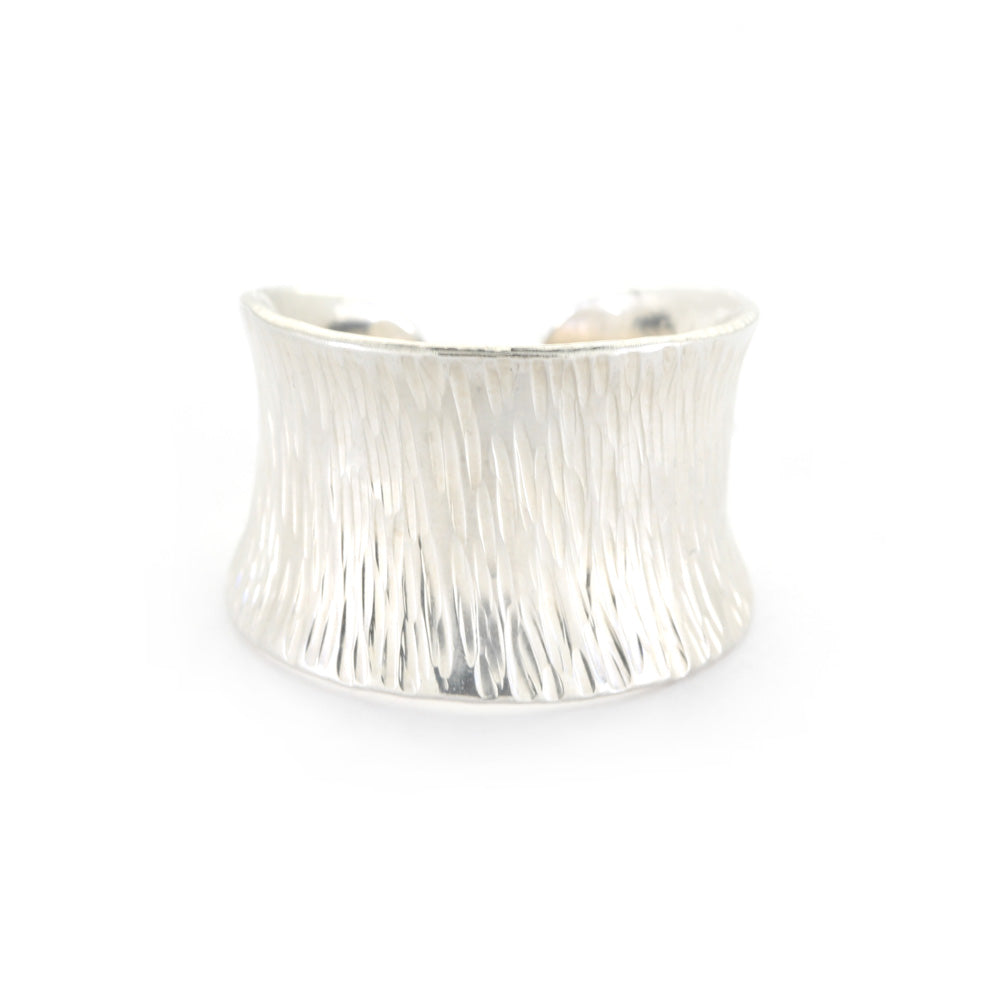 Silver Ring Cuff Personalized Message Ring