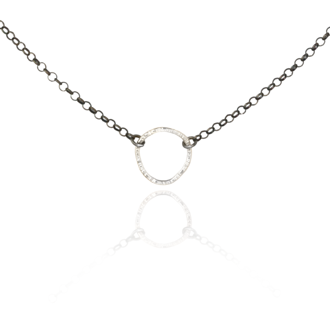 Wobbly Choker Sterling Silver Black Sand Designs