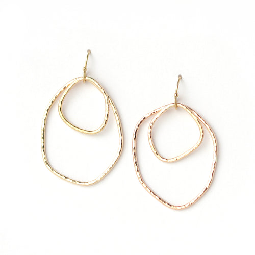 Double Wobbly Earrings - 14k Gold Filled